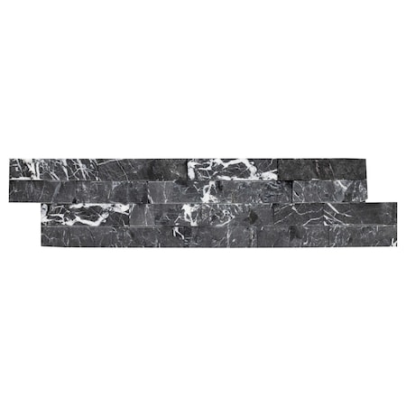 Marquina Nero Splitface Ledger Panel SAMPLE Marble Wall Tile